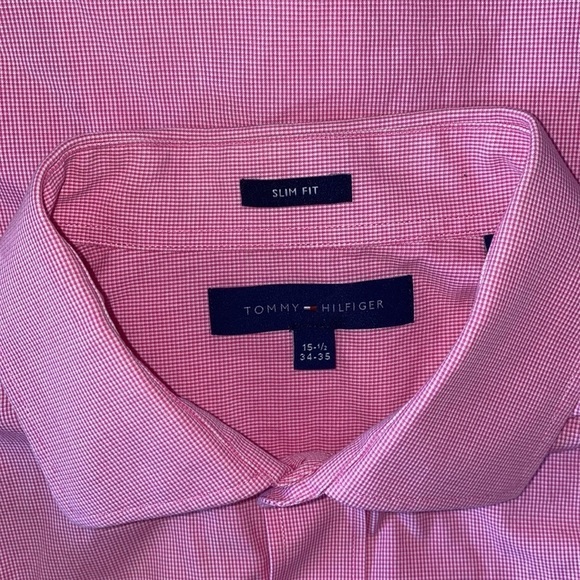TOMMY HILFIGER Check Slim Fit Dress Shirt - Picture 5 of 7
